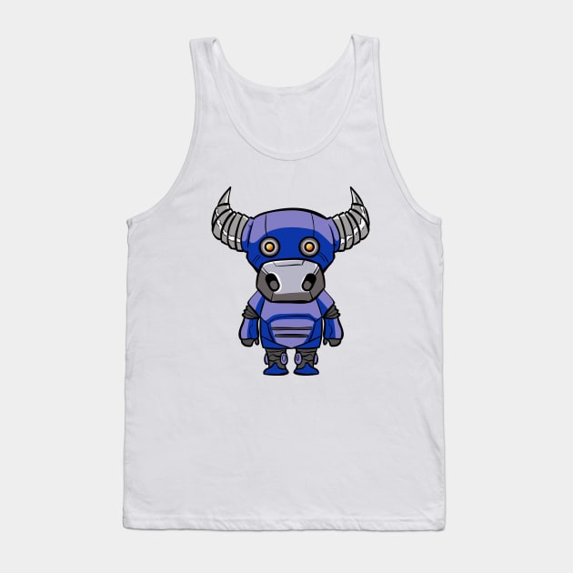 Taurus Robotic Zodiac Sign Tank Top by wtama